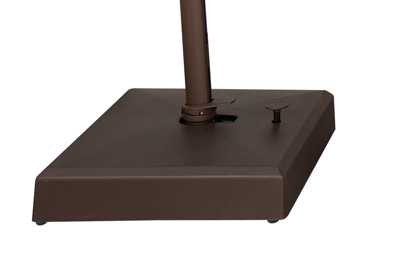 cantilever patio umbrella with rolling base Cantilever Umbrella Rolling Base by Treasure Garden