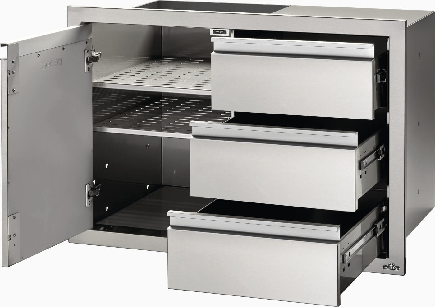 36 x 24 inch Single Door & Triple Drawer Combo