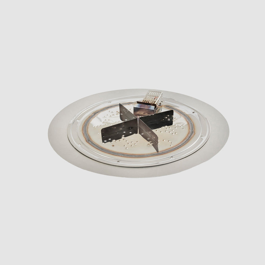 Shop Crystal Fire Plus Round Gas Burner Insert and Plate Kit By The ...