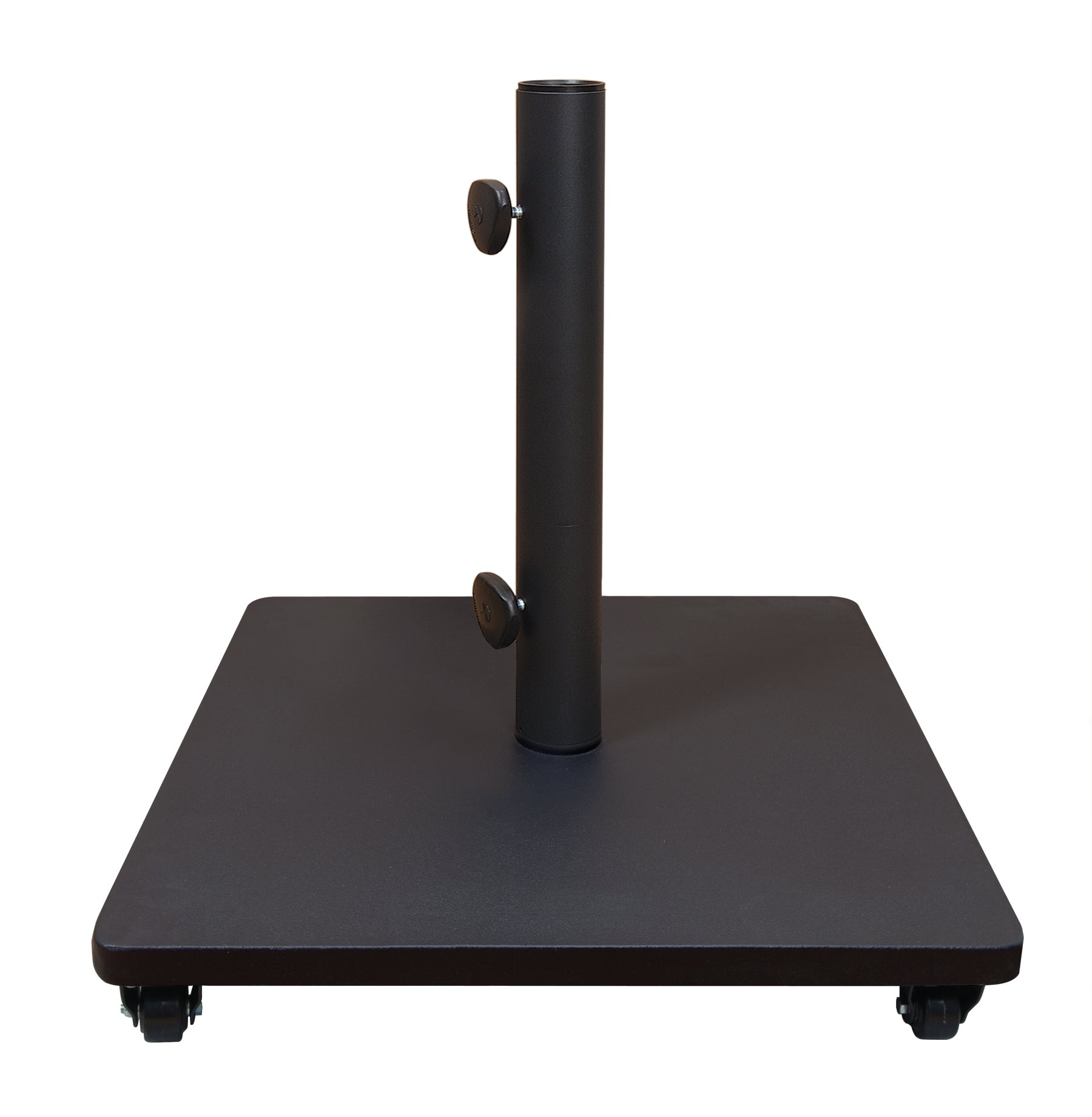120LB SQUARE STEEL FLAT BASE W/CASTERS
