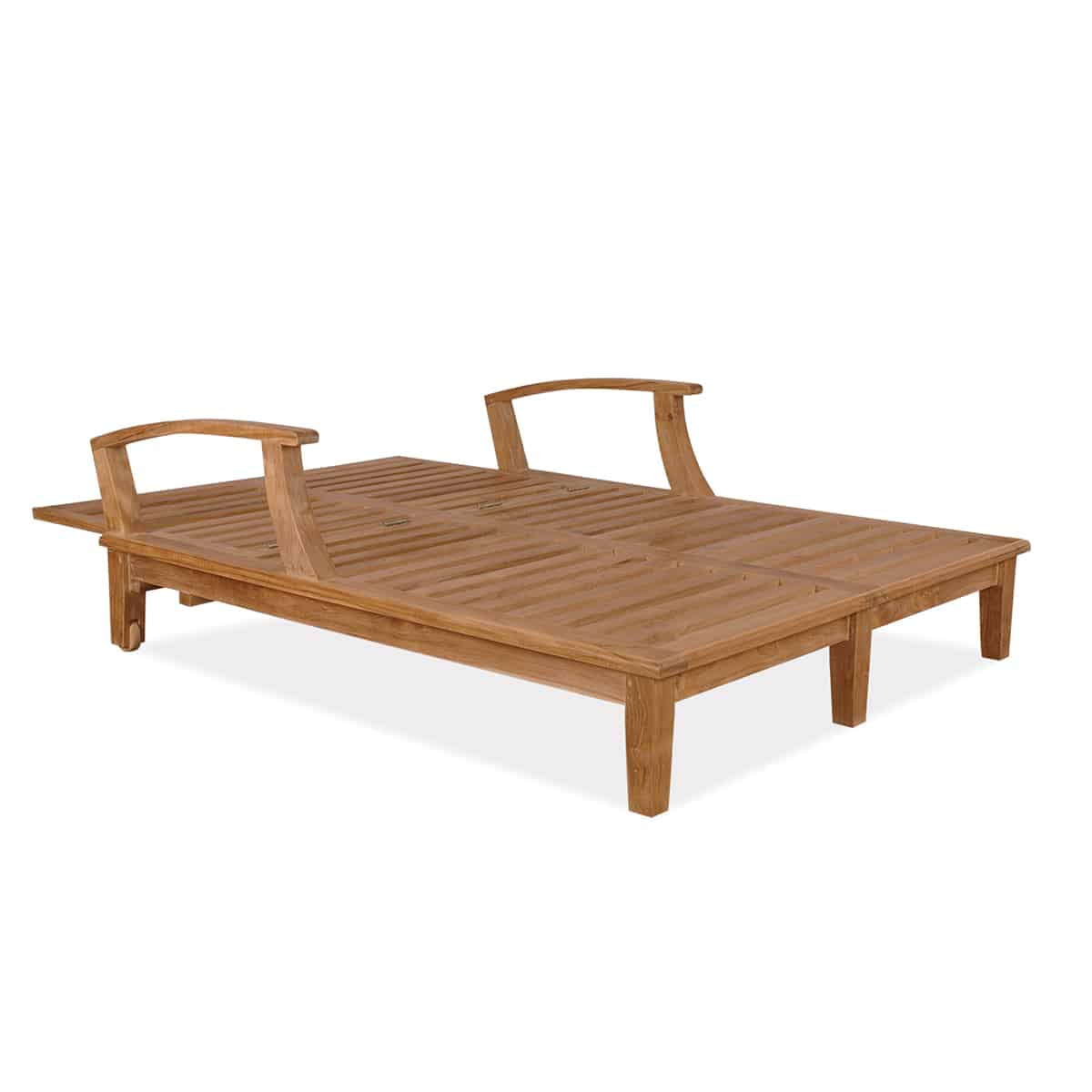Classic Double Teak Chaise Lounger