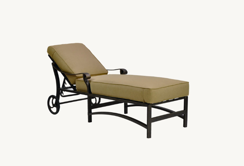 Madrid Adjustable Chaise Lounge w/ Wheels Cover by Castelle