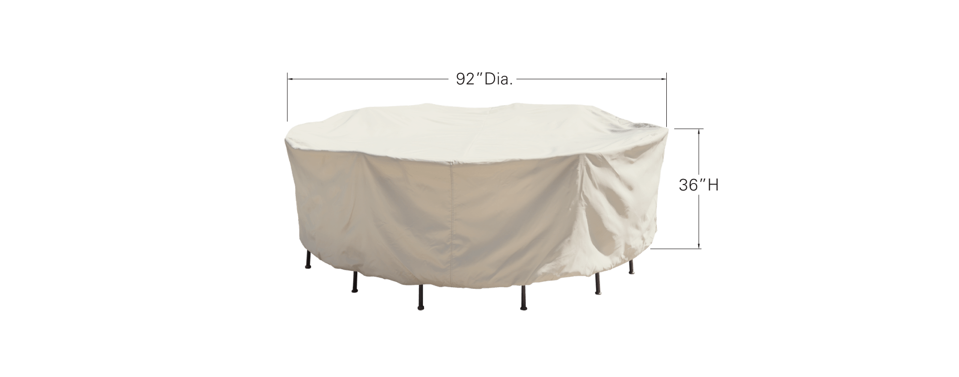54" Round/Square Table & Chairs Protective Cover