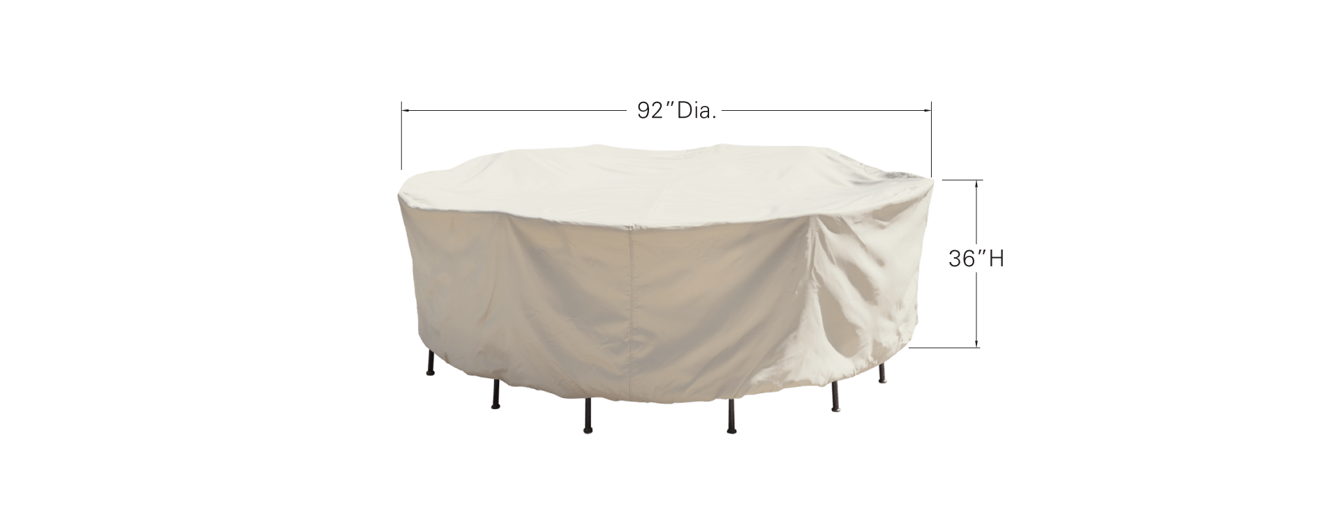 54" Round/Square Table & Chairs Protective Cover By Treasure Garden