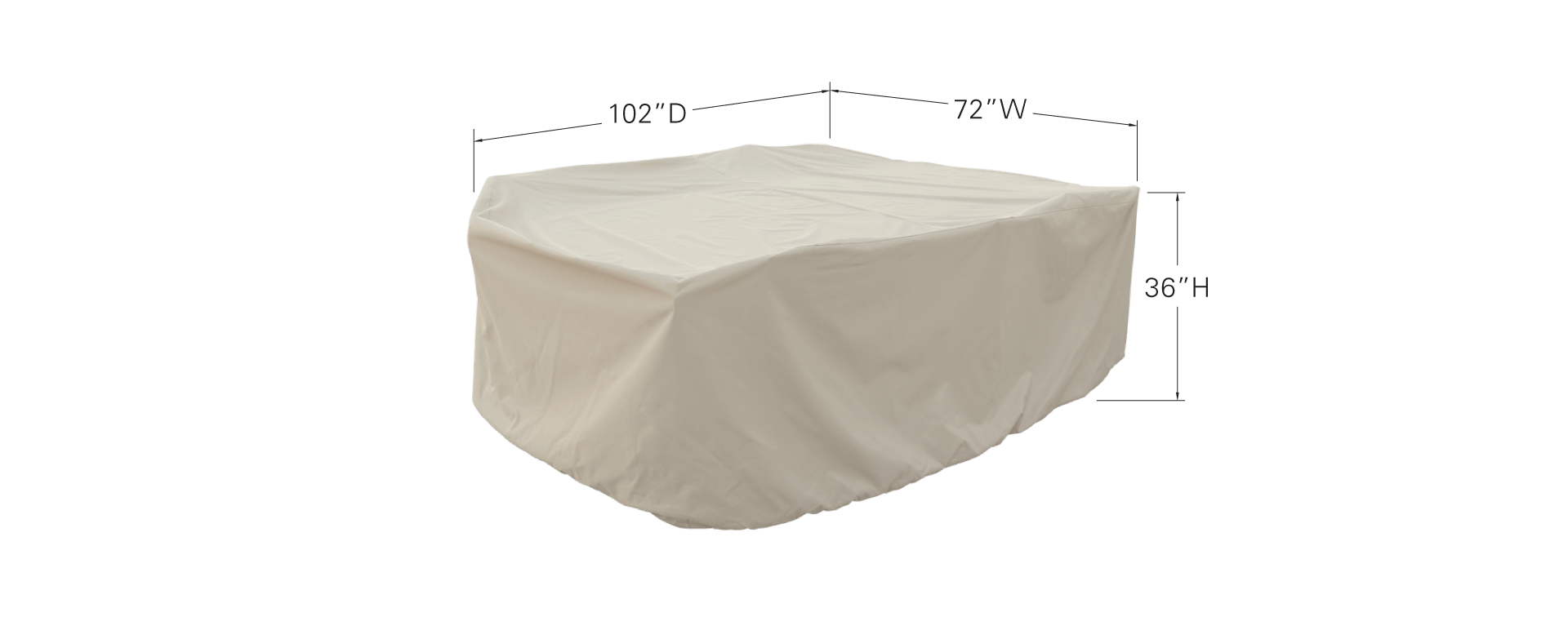 Medium Oval/Rectangle Table & Chairs Protective Cover