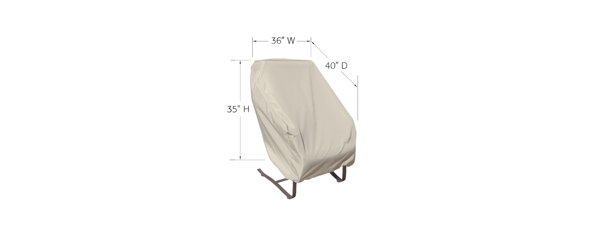 Large Lounge Chair 36” W x 40” D x 35” H