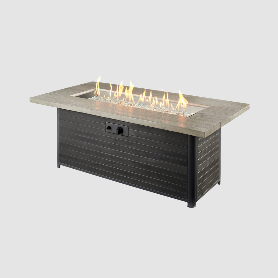 Cedar Ridge Linear Gas Fire Pit Table By The Outdoor Great Room