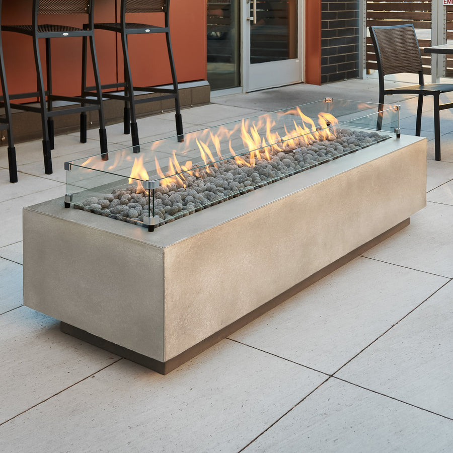 Cove Linear Gas Fire Pit Table 72"