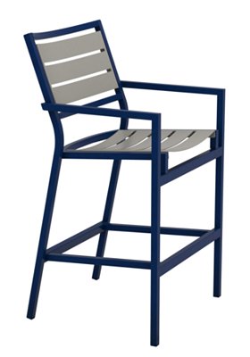 Cabana Club Aluminum Slat Bar Stool by Tropitone