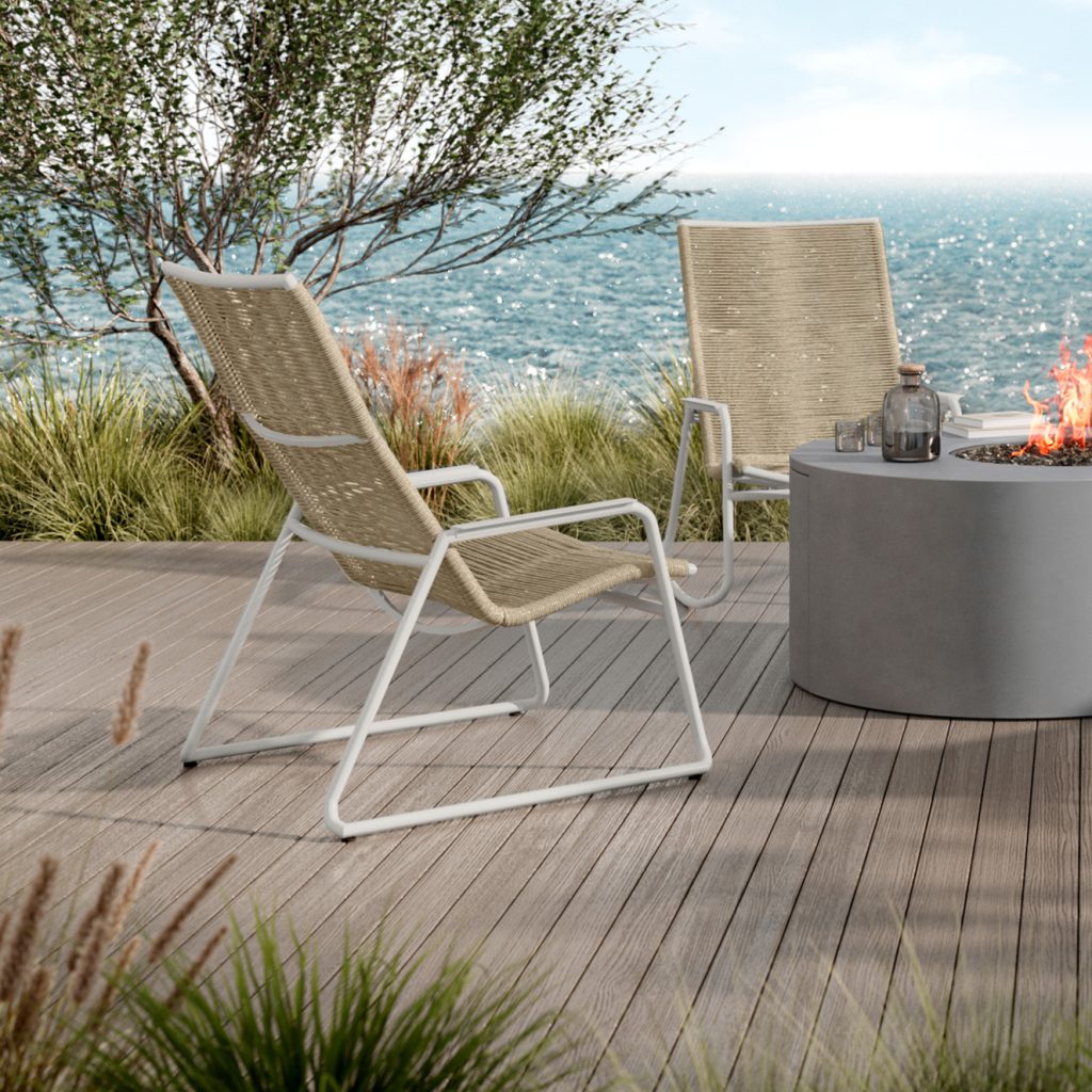 Cabana High Back Club Chair by Ebel
