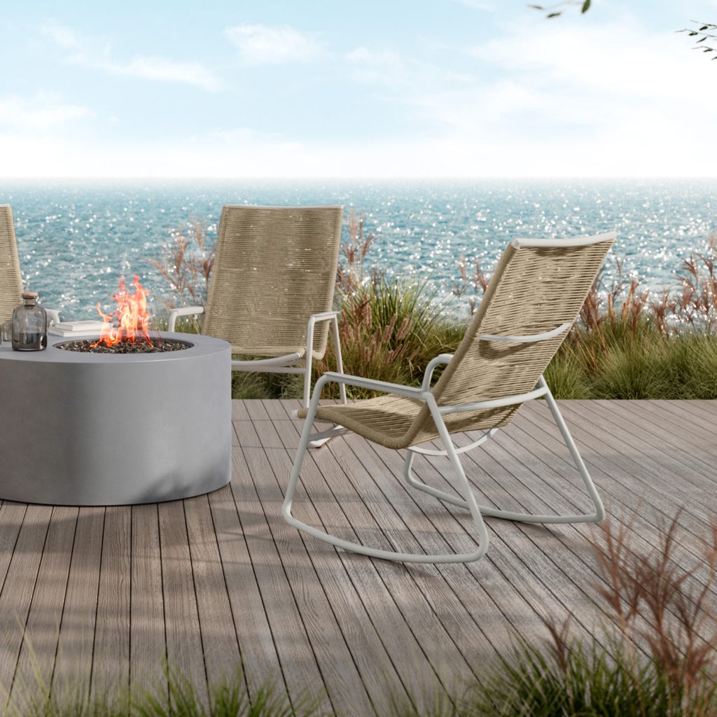 Cabana High Back Rocker by Ebel