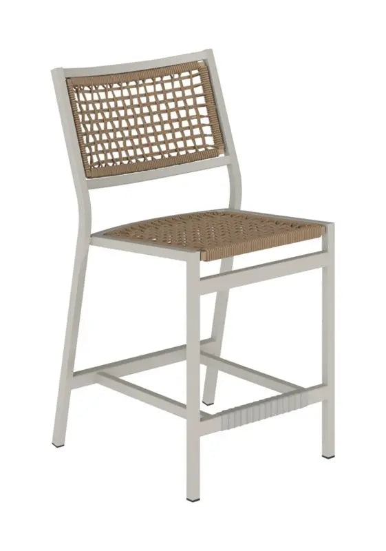 Cabana Club Rope 25" Seat HT Armless Bar Stool by Tropitone