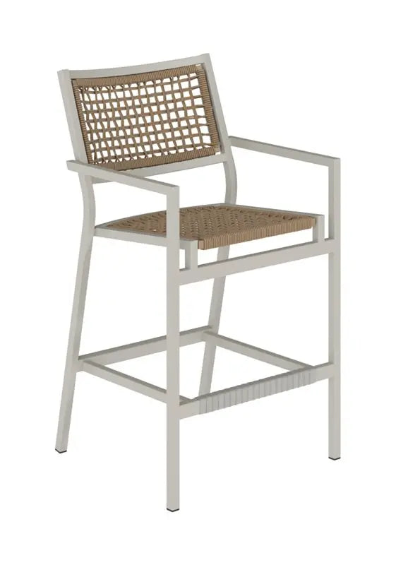 Cabana Club Rope Seat Stationary Bar Stool by Tropitone
