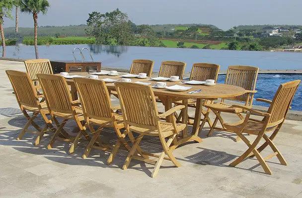 Teak Cambria Extension Table set