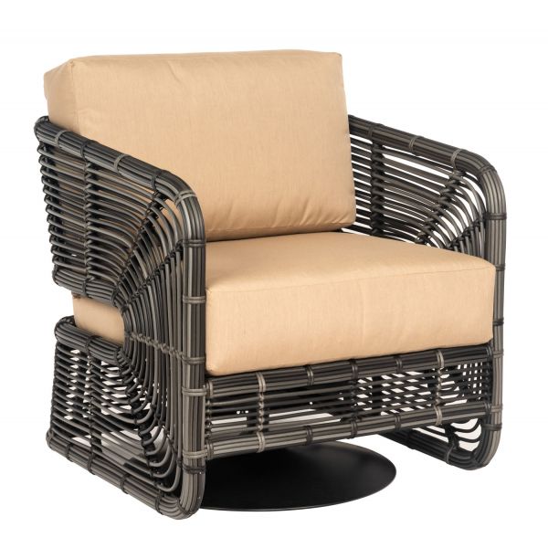 Carver Swivel Lounge Chair By Woodard