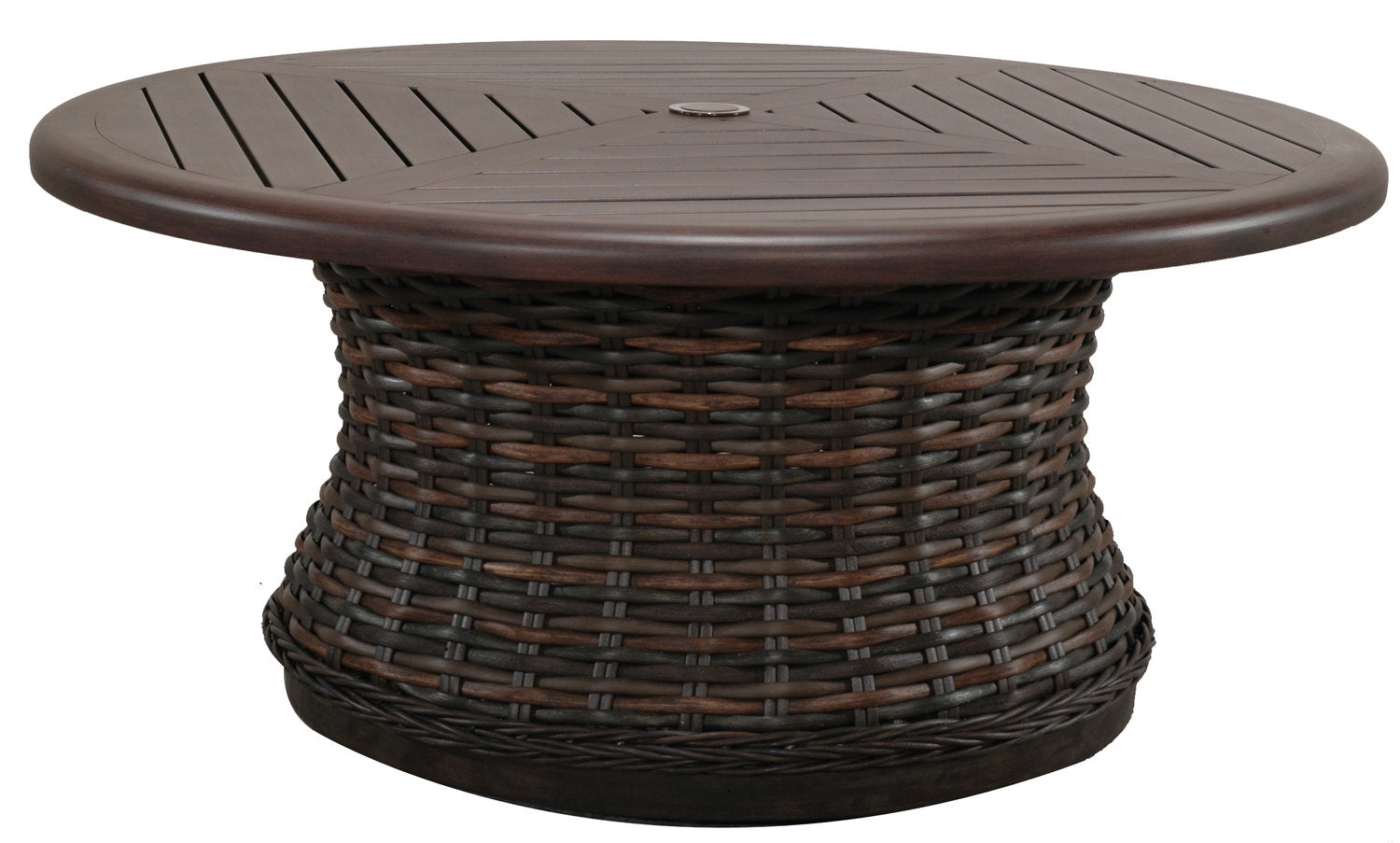 Catalina Round Woven Coffee Table by Patio Renaissance