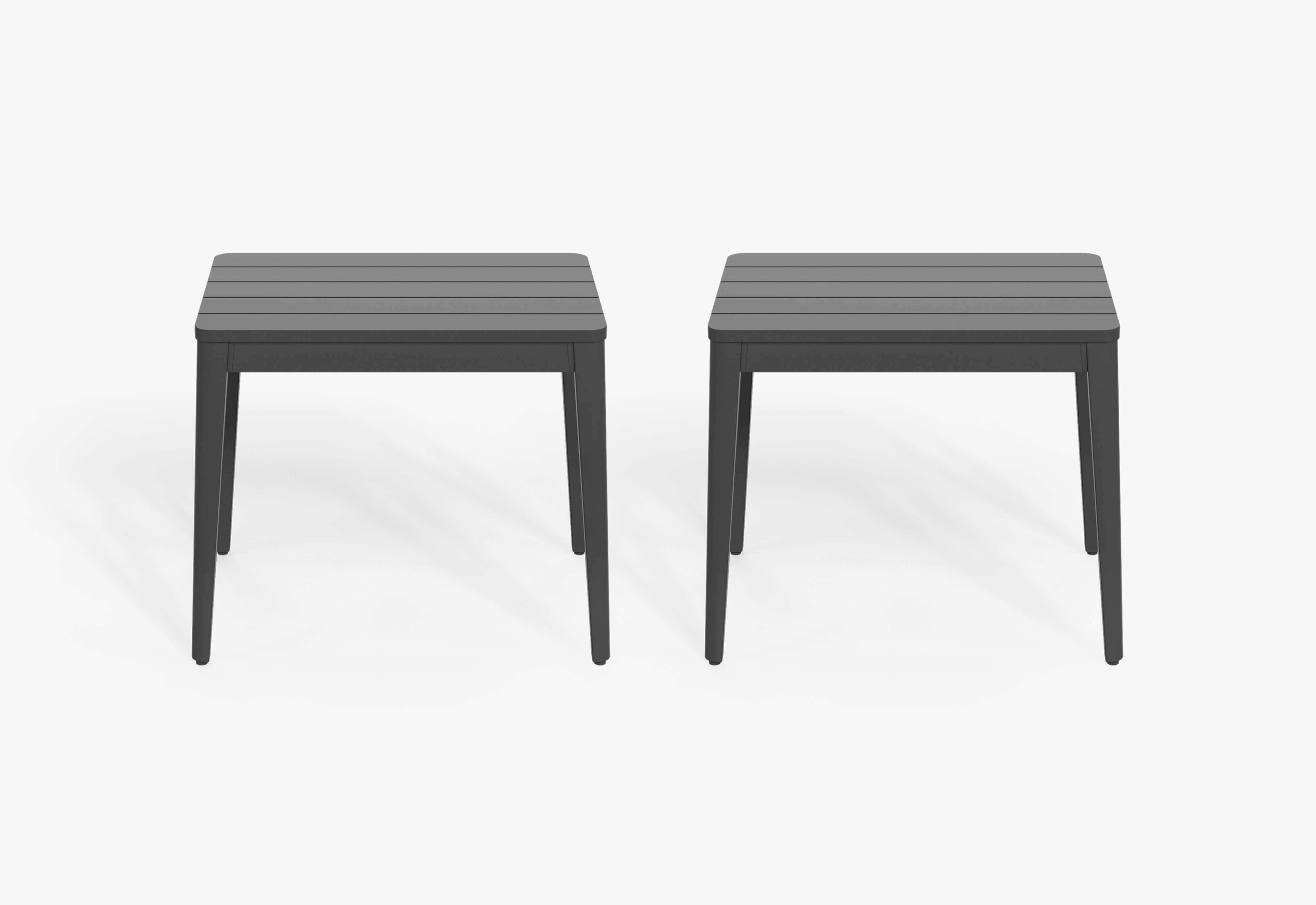 Aluminum Outdoor Side Table pair