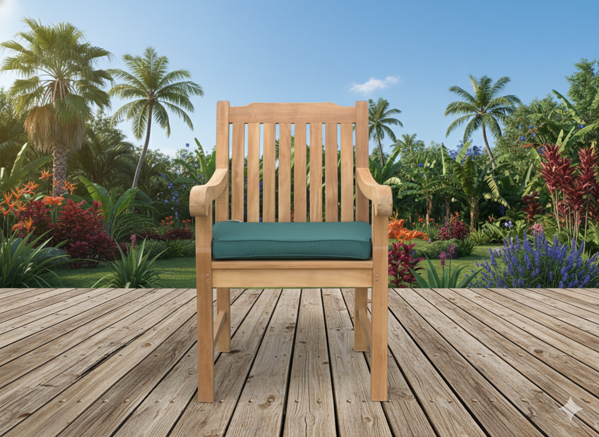 Classic Teak Arm Chair Cushion