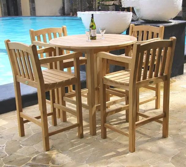 Classic Teak Bar Table Set