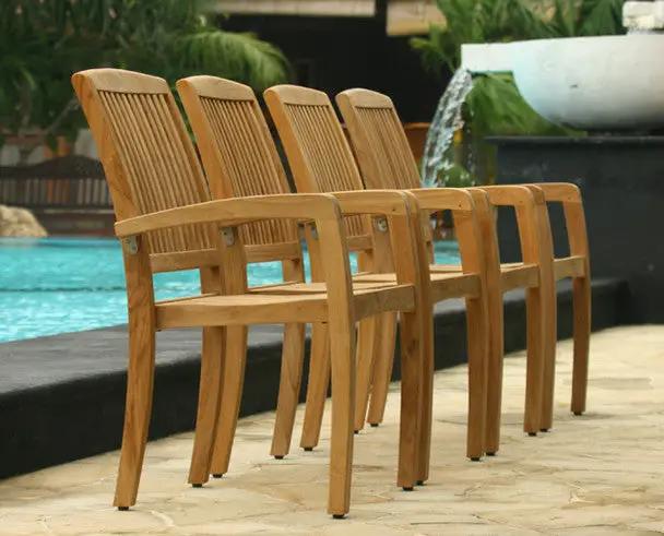 Daytona Teak Dining Table Set 11Pc