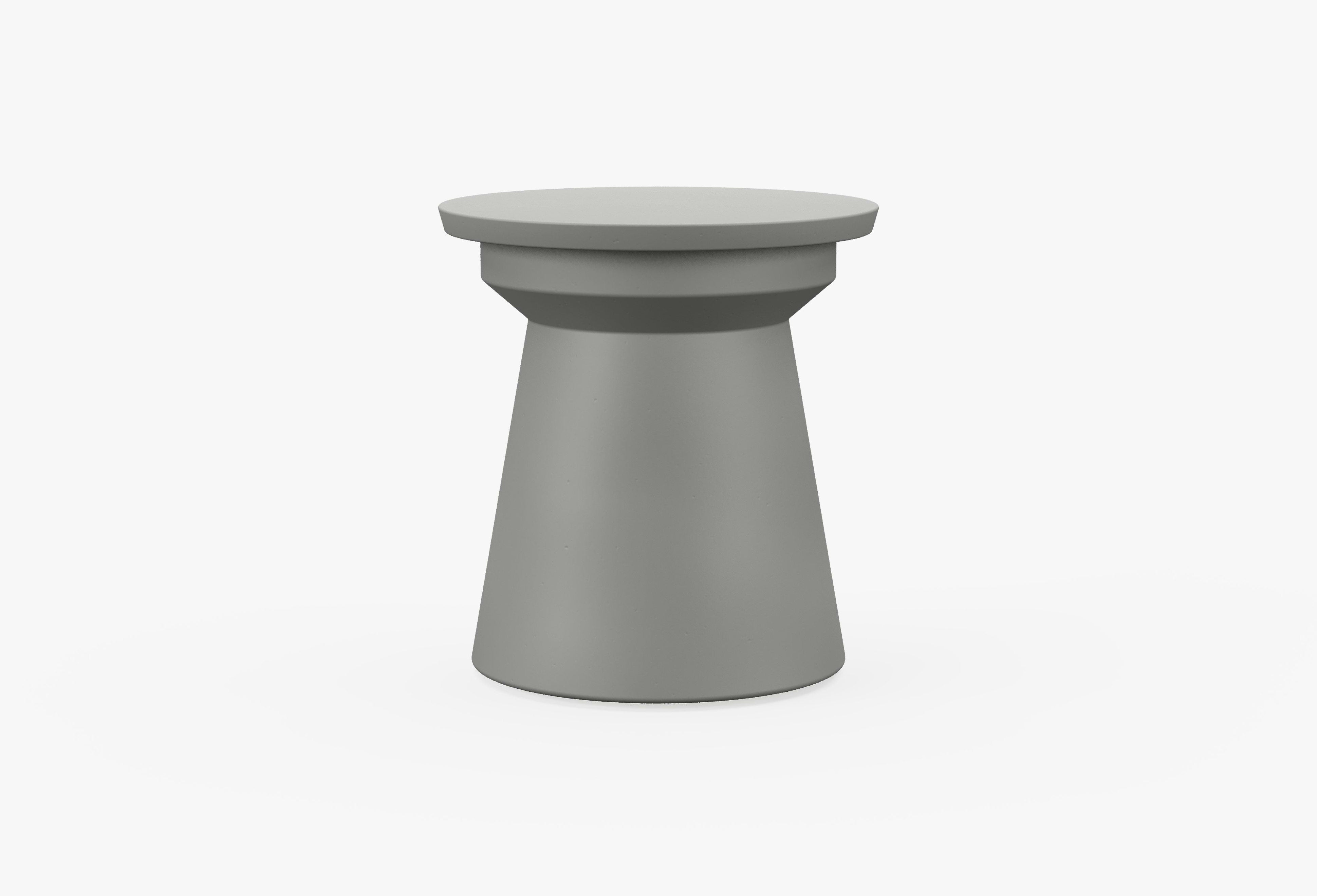 Classic Concrete Outdoor Side Table By Outer
