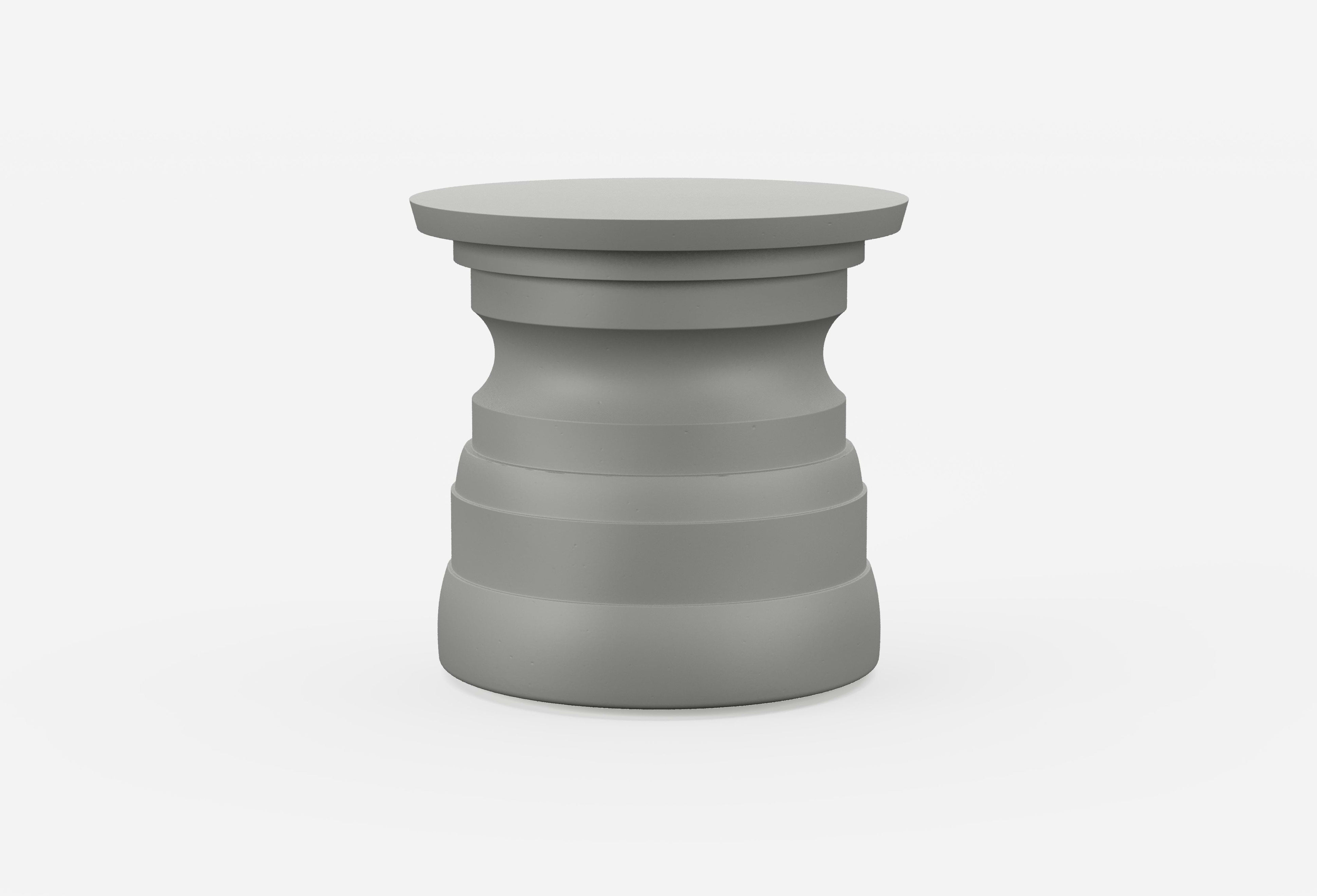Tiered Concrete Outdoor Side Table By Outer