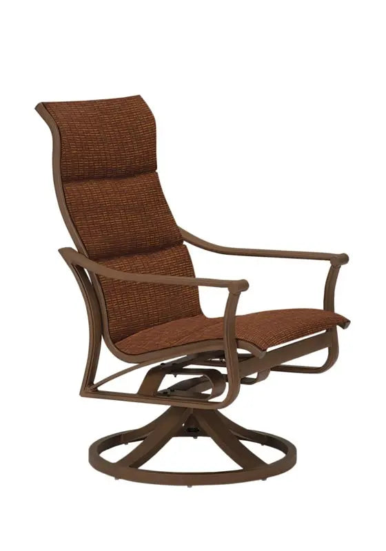 Corsica Padded Sling High Back Swivel Rocker by Tropitone