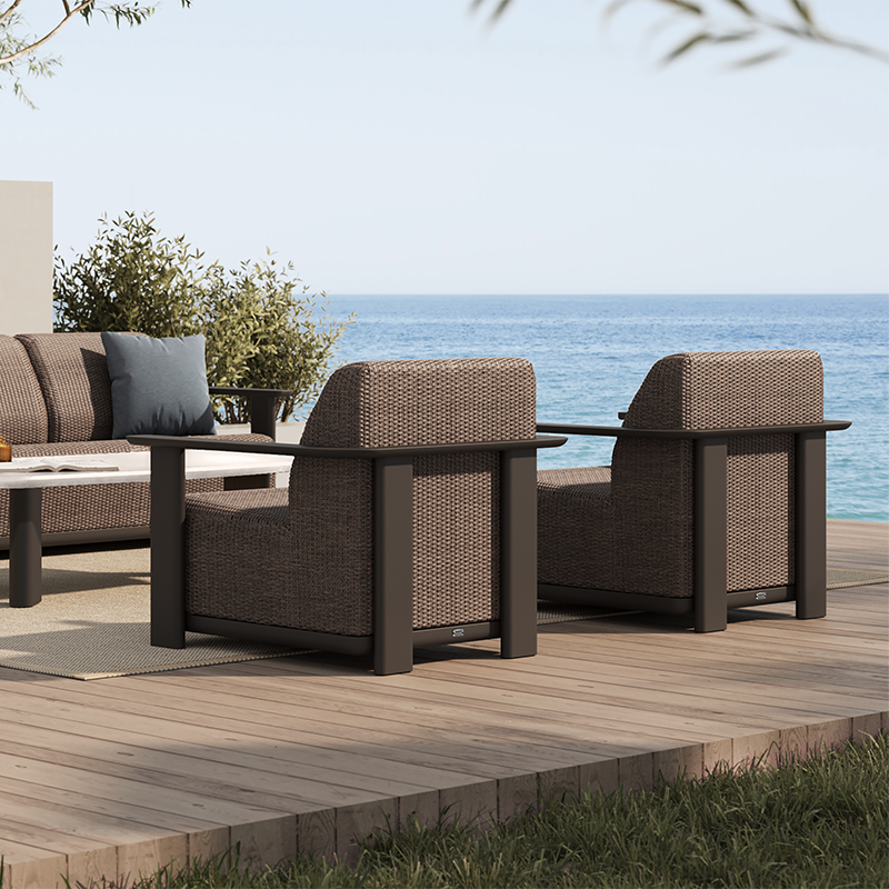 Corte Padded Club Chair by Ebel