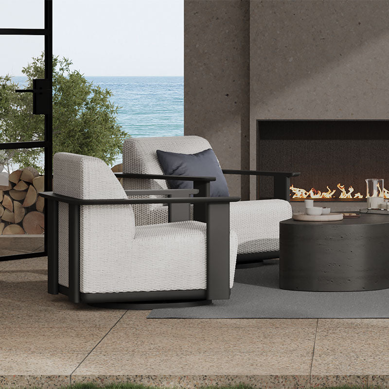 Corte Padded Club Swivel Glider by Ebel