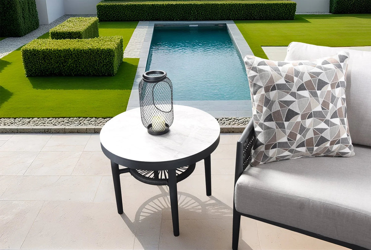 Bari Round End Table by Patio Renaissance