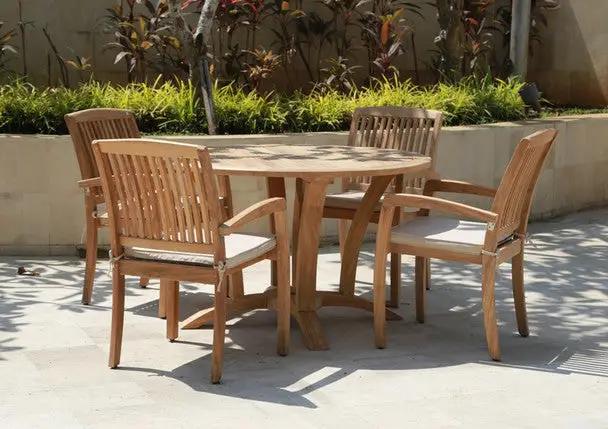 Daytona Teak Dining Table Set 5Pc