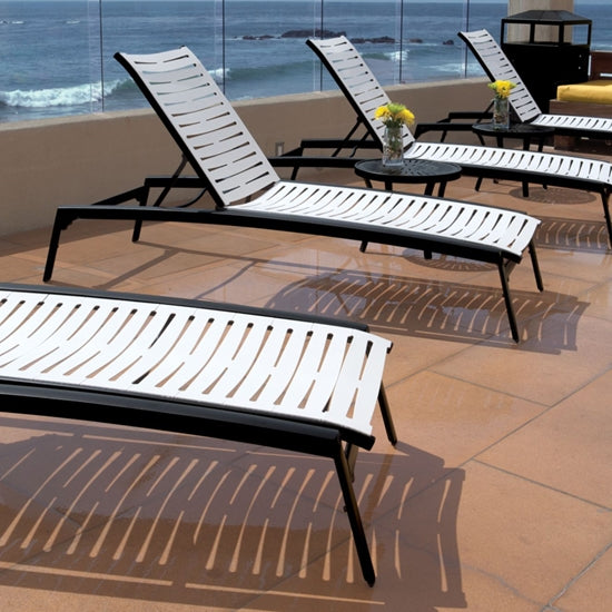 Elance Armless Chaise Lounge Ribbon Segment by Tropitone