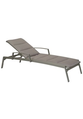 Elance Padded Chaise Lounge with Arms by Tropitone