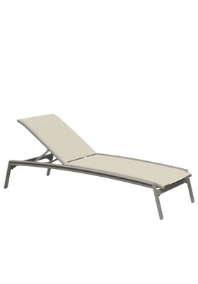 Elance Relaxed Sling Chaise Lounge Armless by Tropitone