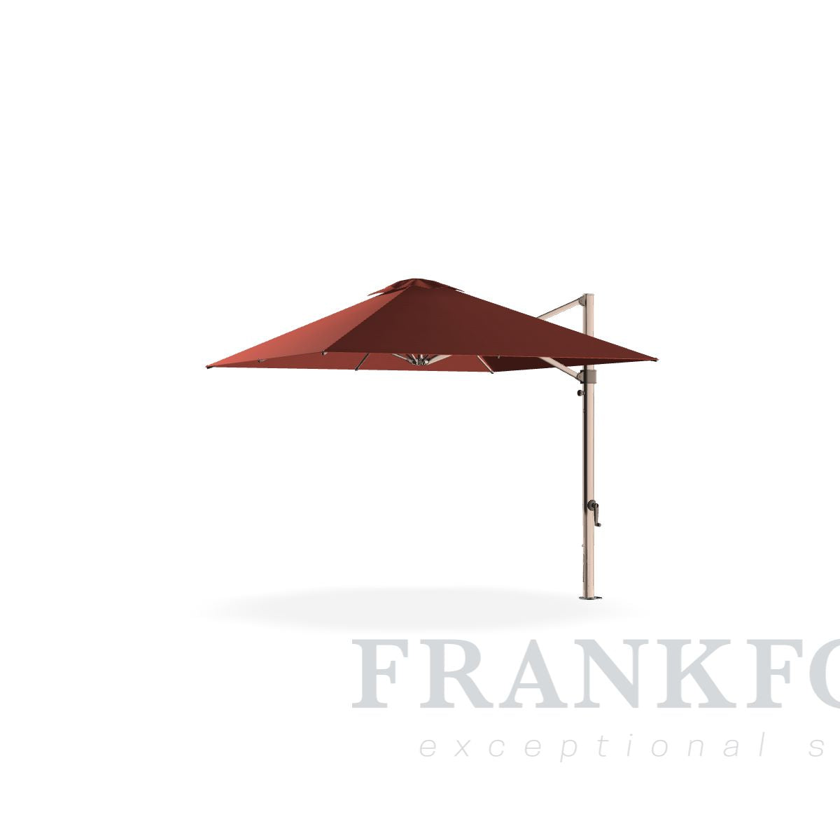 10F X 10F Square Aurora Premium Fiberglass Cantilever Umbrella by Frankford