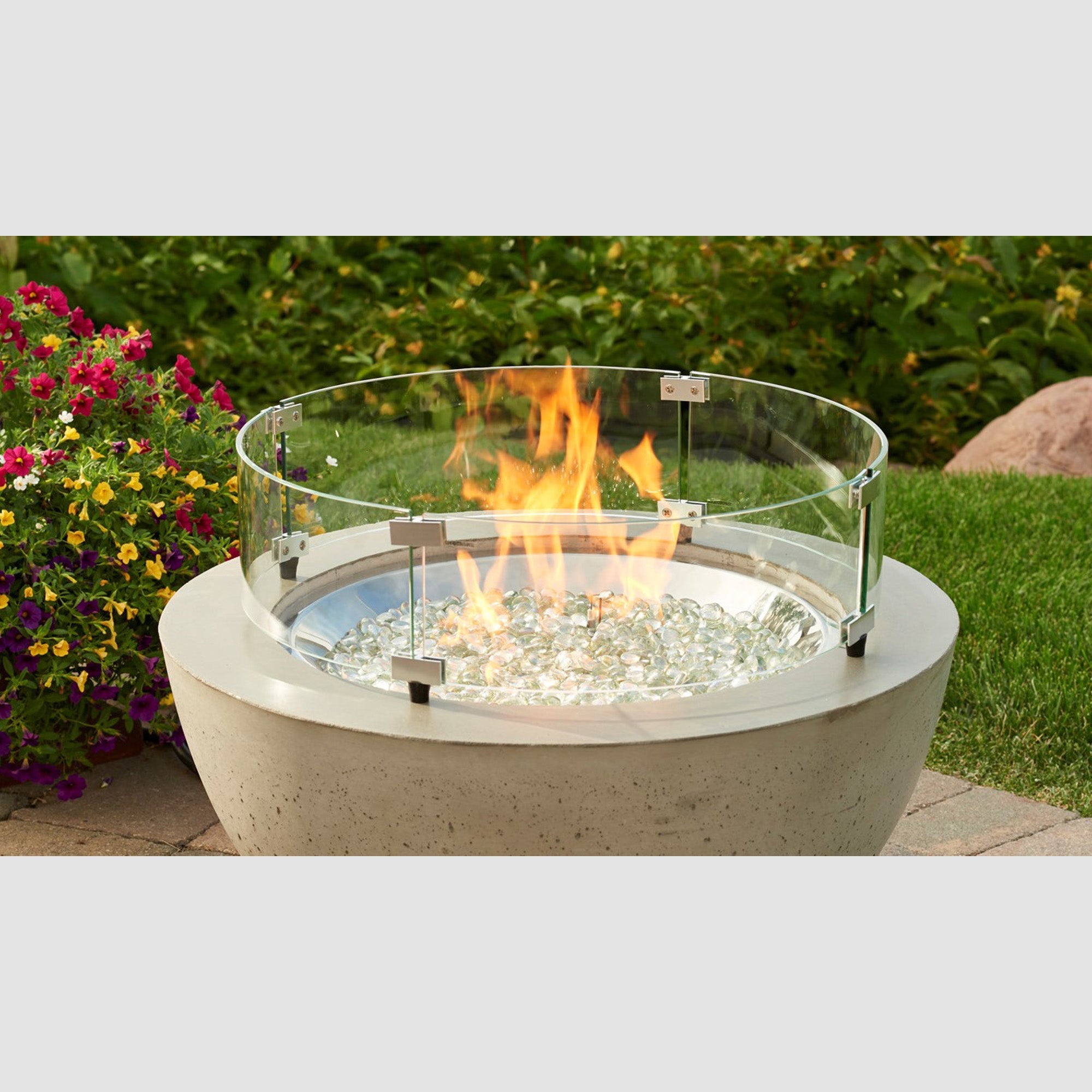 Round Glass Wind Guard