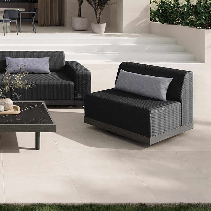 Grande Padded Armless Swivel Chair by Ebel