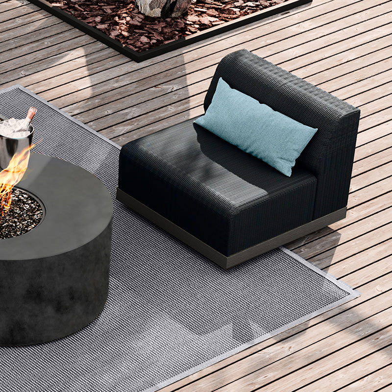 Grande Padded Armless Club Chair by Ebel