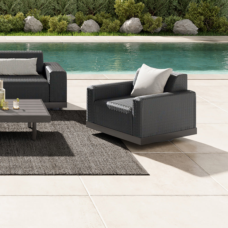 Grande Padded Club Swivel Chair by Ebel