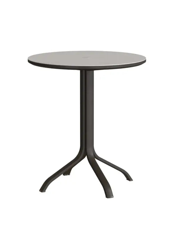 Horizon Solid 36" Round KD Pedestal Bar Umbrella Table by Tropitone