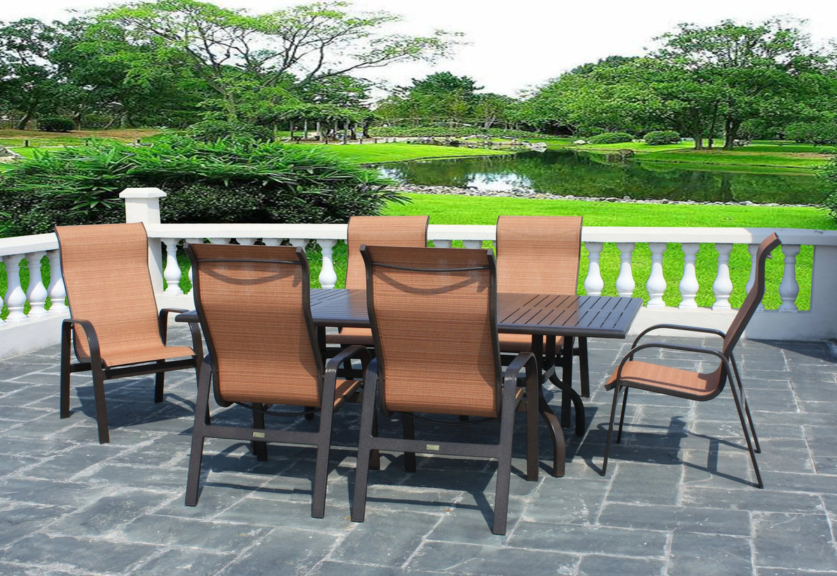 Aruba LB Sled Arm Dining Chair by Patio Renaissance