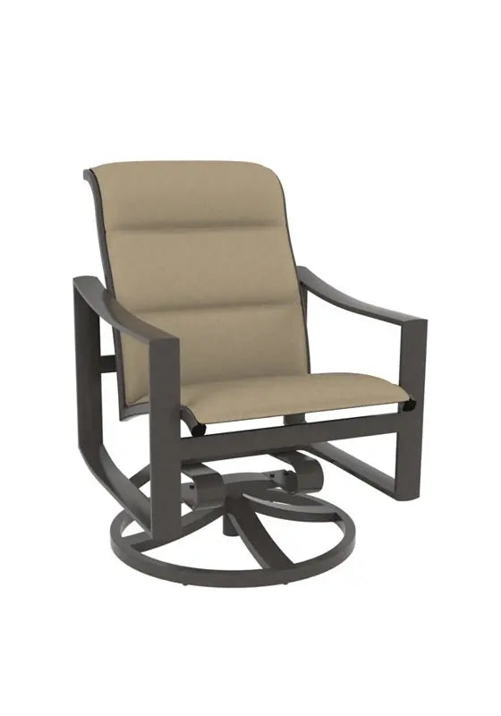 Kenzo Padded Sling Swivel Rocker by Tropitone