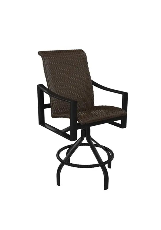 Kenzo Woven 28" Swivel Bar Stool by Tropitone