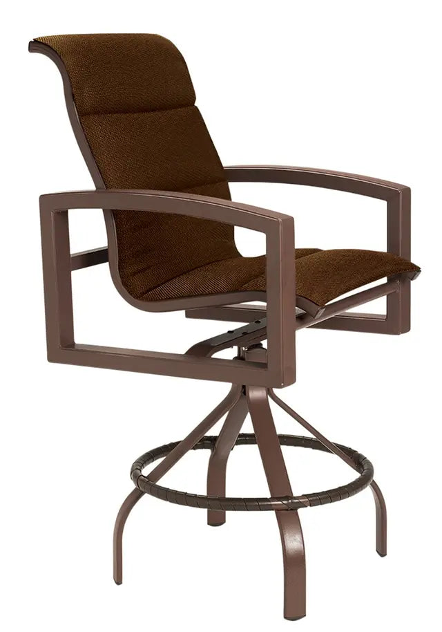 Lakeside Padded Sling 25" Swivel Bar Stool by Tropitone