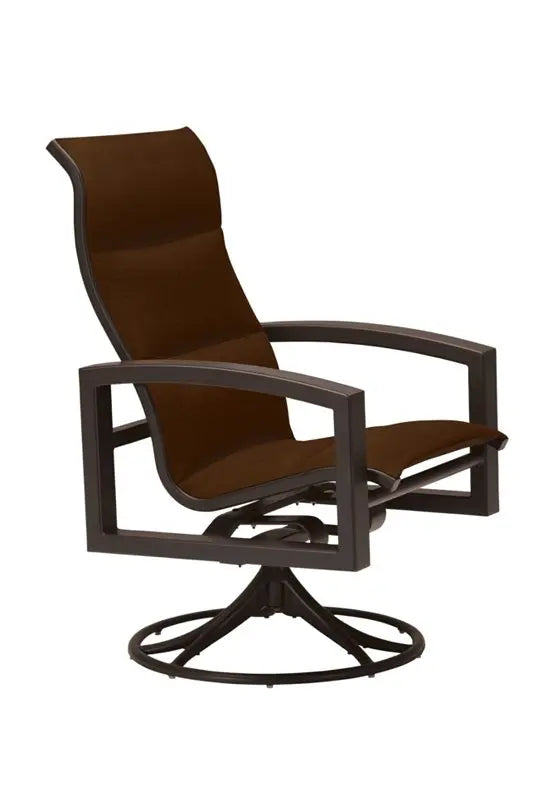 Lakeside Padded Sling High Back Swivel Rocker by Tropitone