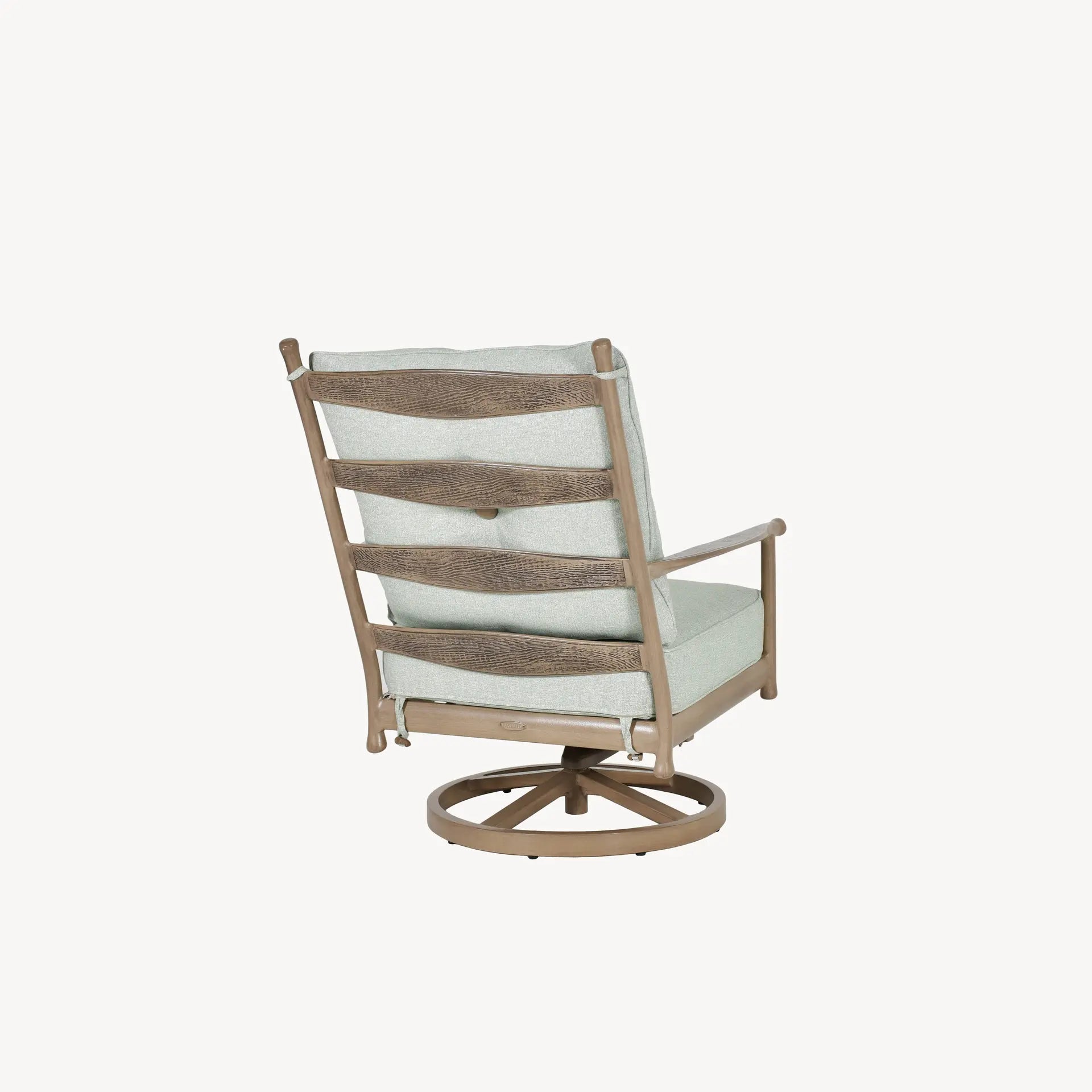 Lodge Cushioned High Back Swivel Rocker By Castelle