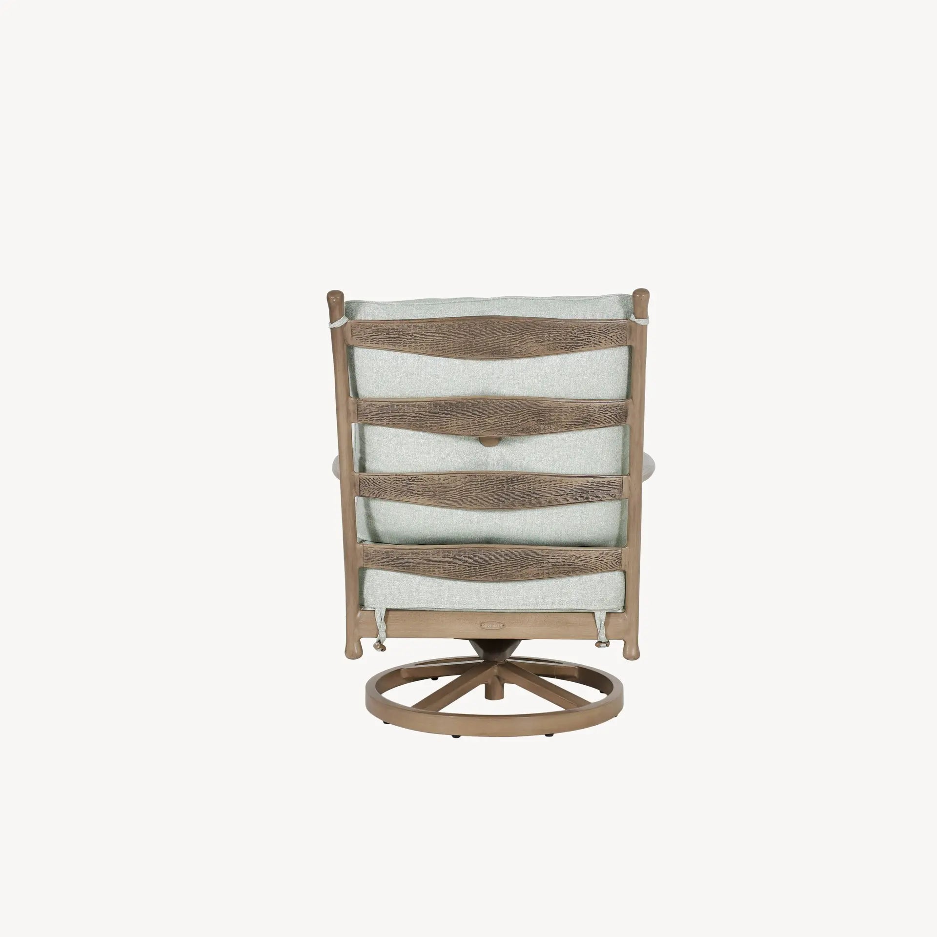Lodge Cushioned High Back Swivel Rocker By Castelle