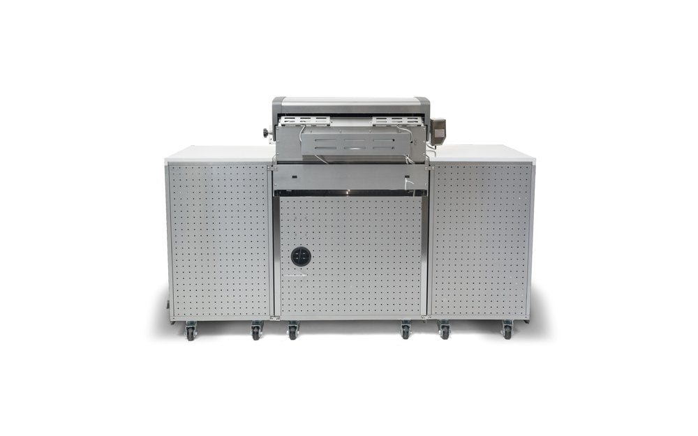 Compact Island Outdoor Kitchen MA-957FCRS with Refrigerator by Mont Alpi