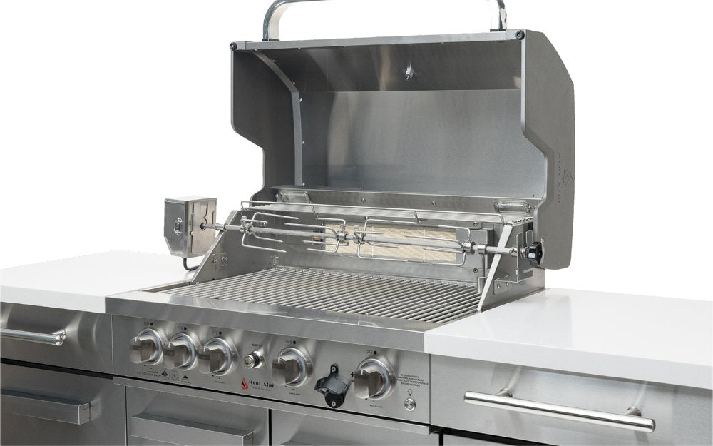 Compact Island Outdoor Kitchen MA-957FCRS with Refrigerator by Mont Alpi