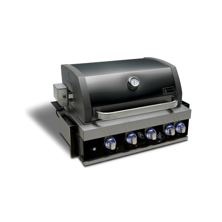 4 Burner 32" Black Stainless Steel Built-In Grill MABi400-BSS by Mont Alpi